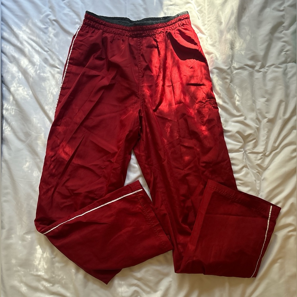 vintage y2k starter red track pants